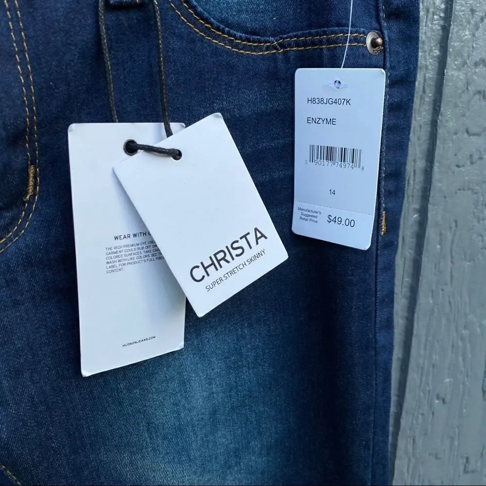 Hudson Kids Christa Super Stretch Skinny Jeans 14